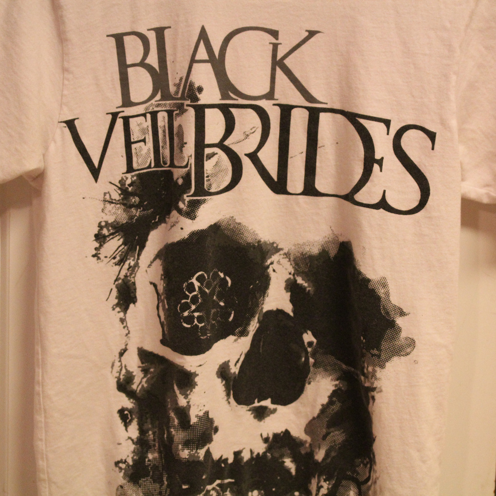 Black Veil Brides White Skull Tee